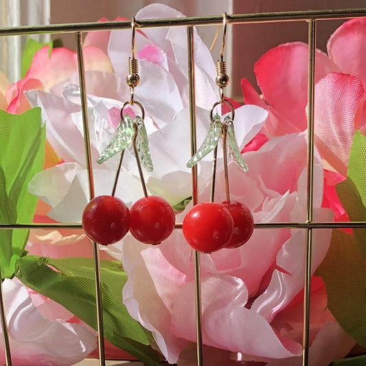 Cherry Earrings - Jiggy Jade Boutique